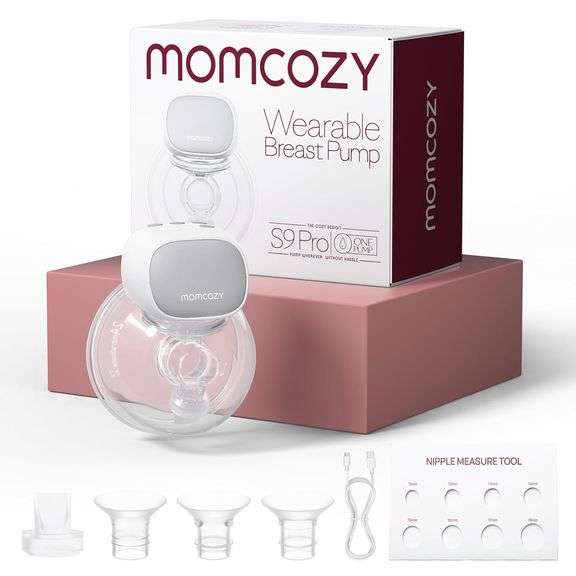 Momcozy S9 Pro Upgraded Wearable Breast Pump, Hands-Free Design with Extended Battery