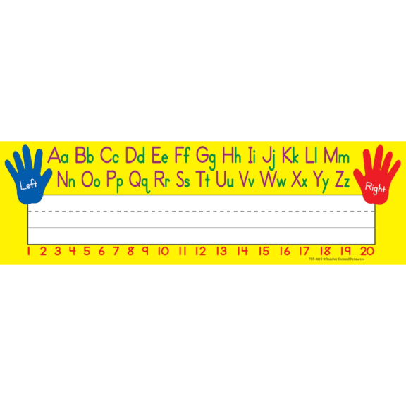 Left/Right Alphabet Flat Name Plates
