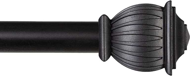 Kenney Beckett Soft Square Window Curtain Rod, Adjustable Curtain Rod