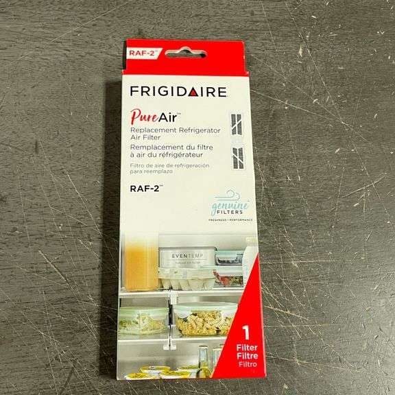 PureAir Replacement Refrigerator Air Filter AF-2 for Select Frigidaire Refrigerators - black