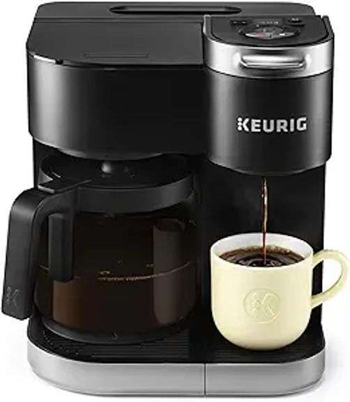 Keurig K-Duo Single Serve K-Cup Pod & Carafe Coffee Maker, with Multiple Brew Sizes, 60oz
