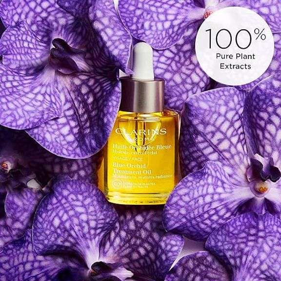 Clarins Blue Orchid Face Oil Treatment Naturale plants extract