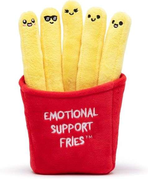 Emotional Support Fries by Relatable, Cuddly Stuffed Animals and Toys, Squishy Toys and Plushies, Gr