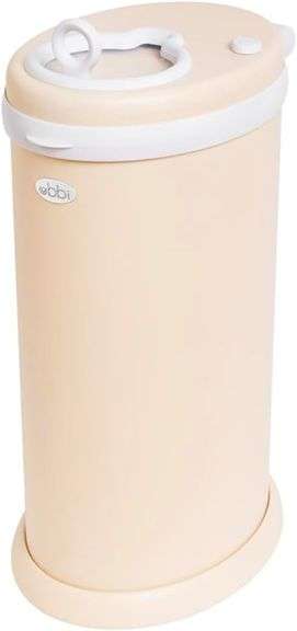 Ubbi Stainless Steel Nappy Pail, Odor Locking, No Special Bag Required, Award Winning, Registry Must