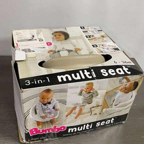Bumbo 3-in-1 Multi-Seat for 6 to 36 Months, Travel Baby Feeding & Play Floor Seat, All-in-One Portab