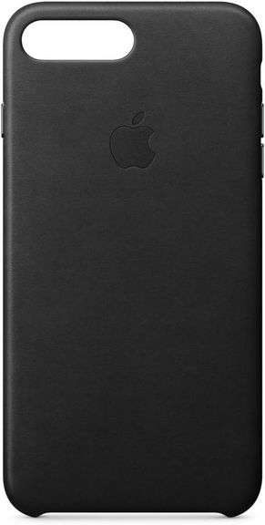 Apple iPhone 8 Plus / 7 Plus Leather Case - Black
