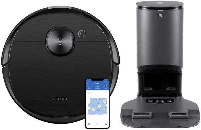 ECOVACS Deebot Ozmo T8 AIVI Robot Vacuum Cleaner & Mop with Auto-Empty Station,