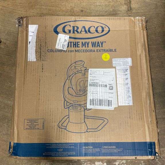 Graco Soothe My Way with Removable Rocker, Madden - Versatile Baby Swing & Portable Rocker