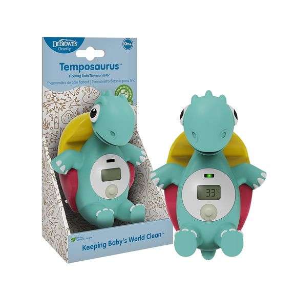 Dr. Brown's CleanUp Temposaurus Floating Bath Thermometer