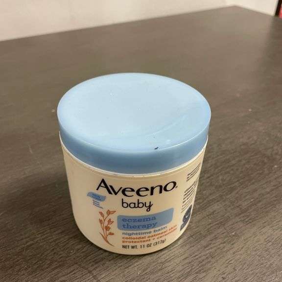 Aveeno Baby Eczema Therapy Nighttime Moisturizing Balm, Soothes & Relieves Dry, Itchy Skin -11oz