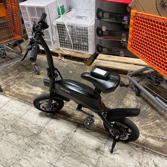 Jetson Adult Axle X 12" Step-Over Electric Folding Bike - Black: 15.5 mph, 220 lb Capacity