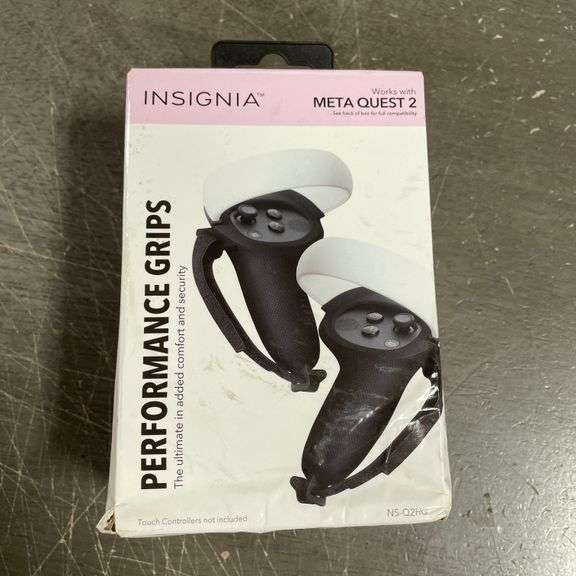 Insignia™ - Grip Kit for Meta Quest 2 - Black