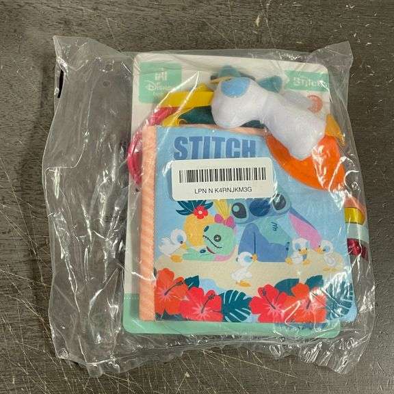 KIDS PREFERRED Disney Baby Lilo & Stitch Soft Book: Stitch ON-The-GO Soft Book, Blue Medium