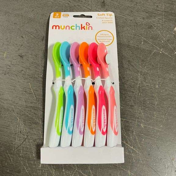 Munchkin 10062 Soft-Tip Infant Spoons 6 Count Assorted