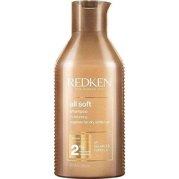 Redken All Soft Shampoo - Moisturizes & Hydrates Dry Hair, Softens & Adds Shine