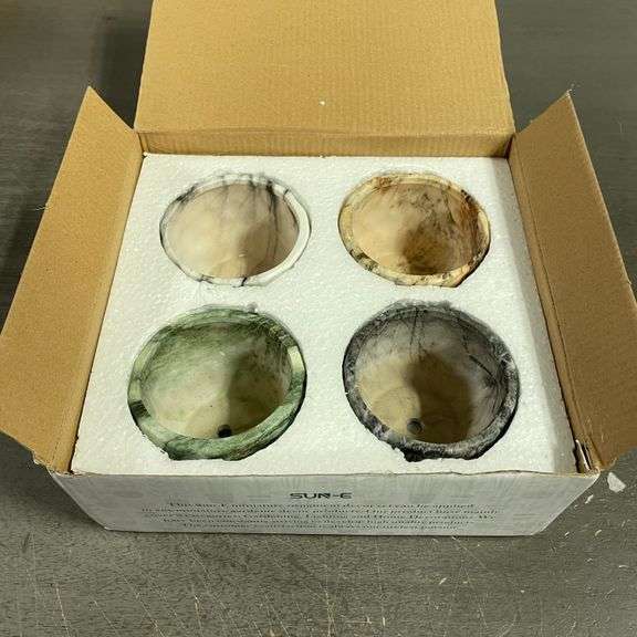 SE SUN-E Sun-E Modern Style Marbling Ceramic Flower Pot Succulent/Cactus Planter Pots Container Bons