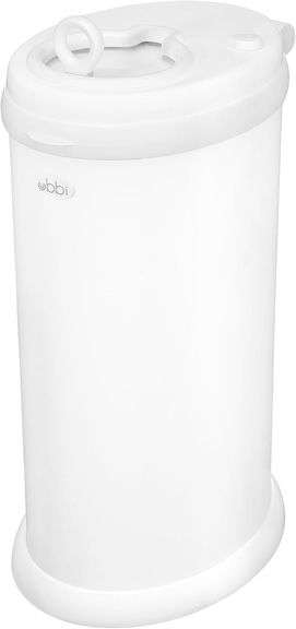 Ubbi Steel Diaper Pail, Odor Locking, No Special Bag Required, Award-Winning, Registry Must-Have, Ma