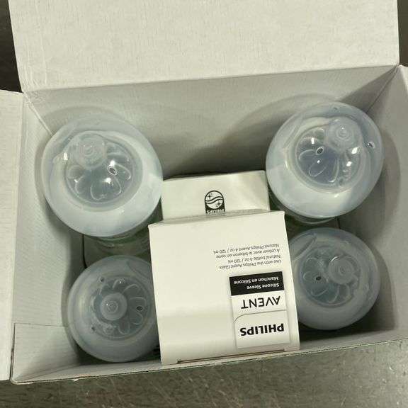 Philips Avent Natural Newborn Glass Gift Set, Baby Bottles with Natural Response Nipples
