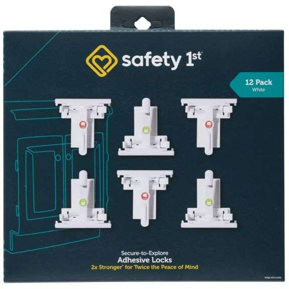 Safety 1st Secure-to-Explore Adhesive Locks Count 12