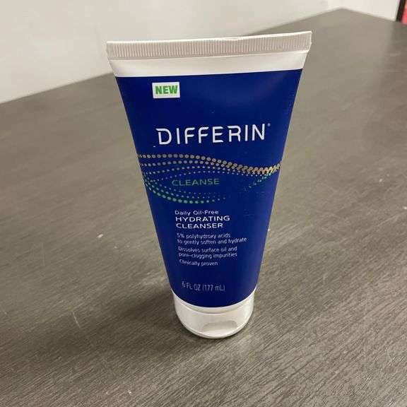 Differin Daily Oil Free Hydrating Cleanser Gentle Face Wash for Acne Prone Skin, 6 oz