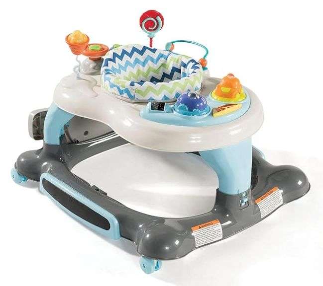 Storkcraft 3-in-1 Activity Walker and Rocker with Jumping Board Feeding Tray, Interactive Toy Tray f