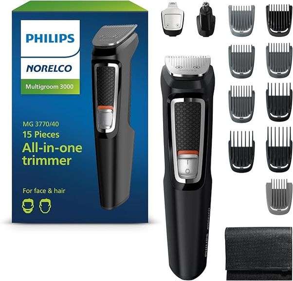 Philips Norelco Multigroom 3000 Series, All-in-One Trimmer, Beard Trimmer and Hair Clipper