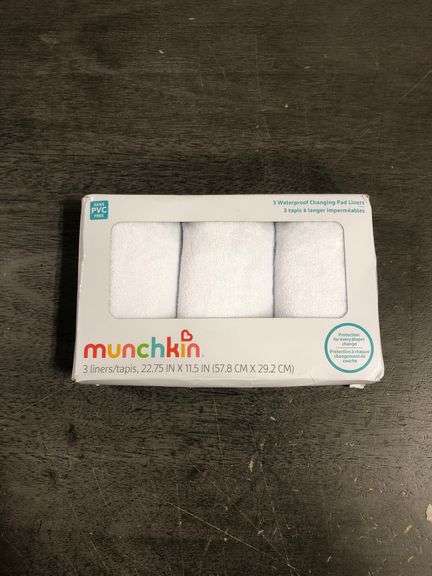 Munchkin 3pk Waterproof Changing Pad Liners