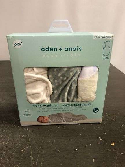 aden + anais Essentials Velboa Wrap Swaddle 3 Pack Blanket for Safer Sleep