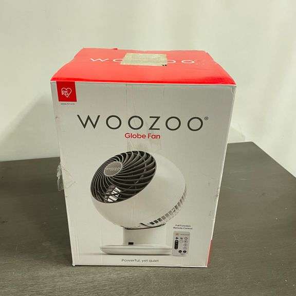 WOOZOO - Compact Globe Oscillating Fan w/ Remote - 5 Speed - White