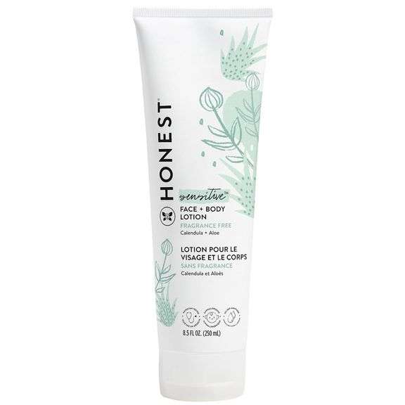 The Honest Company Hydrating Face + Body Lotion | Fast Absorbing, Naturally Derived