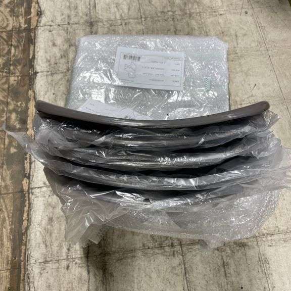 5 PCS Flash Furniture HERCULES Series 880 lb. Capacity Gray Ultra-Compact Stack Chair