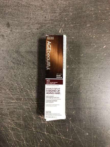 AGE beautiful Permanent Hair Color Dye Liqui Creme | 100% Gray Coverage | 6G
