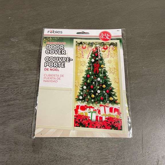 Rubies Printed Christmas Tree Holiday Door Cover for Themed Parties and Halloween
