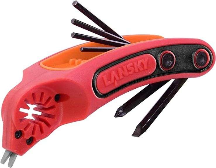 (Set of 6) Lansky BSHARP BowSharp Tool and Sharpener, Red