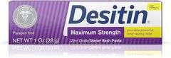 Desitin Maximum Strength Baby Diaper Rash Cream with 40% Zinc Oxide, Travel Size, 1 oz