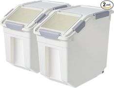LISM 6 Pack Dog Food Storage Container with Scoop,Large Airtight Pet Dog Food Bin,Container