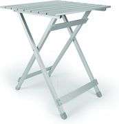 Camco Large Aluminum Side Table | Features Easy Setup & Supports Up to 110lbs