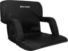 Wide Reclining Stadium Seat Cushion with Back Support - Portable Stadium Seats