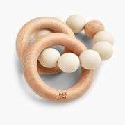 AEIOU Silicone & Wood Multi-Ring Teether