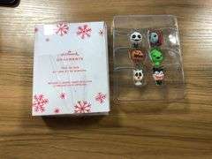 Hallmark Disney Tim Burton's The Nightmare Before Christmas Mini Christmas Ornaments, Shatterproof, 