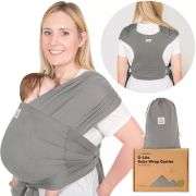 KeaBabies D-Lite Baby Wrap Carrier, Adjustable Baby Carrier, Baby Sling