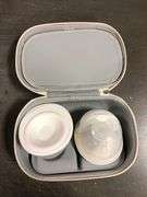 Momcozy Breast Pump, Double-Sealed Flange for Comfort - 24mm, 2 Pack Ash Gray