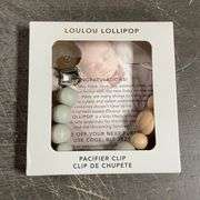 Loulou Lollipop Colorblock Wood & Silicone Pacifier Clip