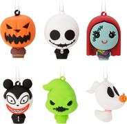 Hallmark Disney Tim Burton's The Nightmare Before Christmas Mini Christmas Ornaments, Shatterproof, 