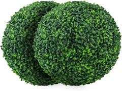 Tigeen 4 PCS 19 inch 9 Inch 4 Layers Artificial Plant Topiary Balls Outdoor
