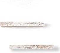 Jewderm Wood Floating Shelves For Kitchen, Bedroom, Living Room - Set of 2 - White Wash