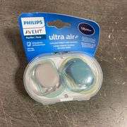 Philips Avent Ultra Air Pacifier 18m+, Beige/Dawn 2 PK