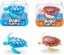 ROBO ALIVE Robo Turtle Robotic Swimming Turtle (Orange + Blue) by ZURU Water Activated