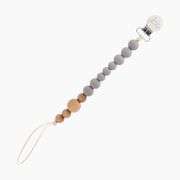 Loulou Lollipop Colorblock Wood & Silicone Pacifier Clip