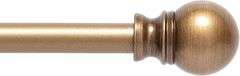 Kenney KN55972 Davenport Ball End Petite Café Decorative Window Curtain Rod